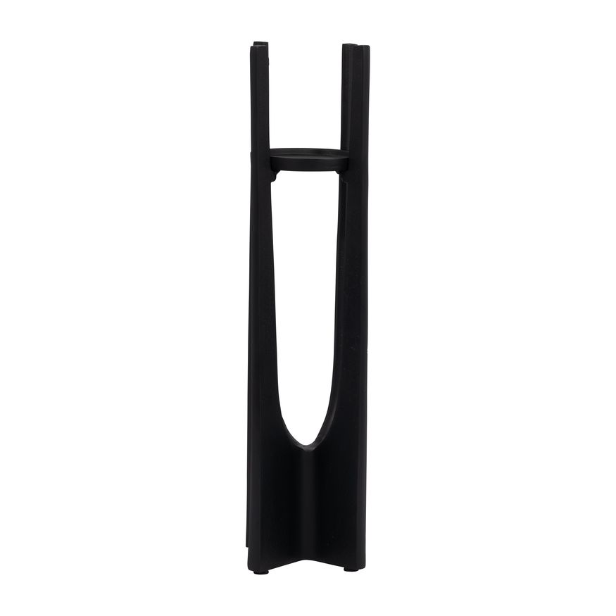 Sagebrook 16" Metal Pillar Candle Holder - Black