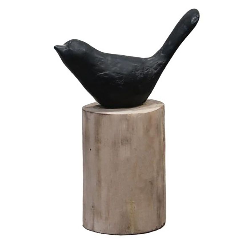 Sagebrook - 9" Resin Bird Perched On Log
