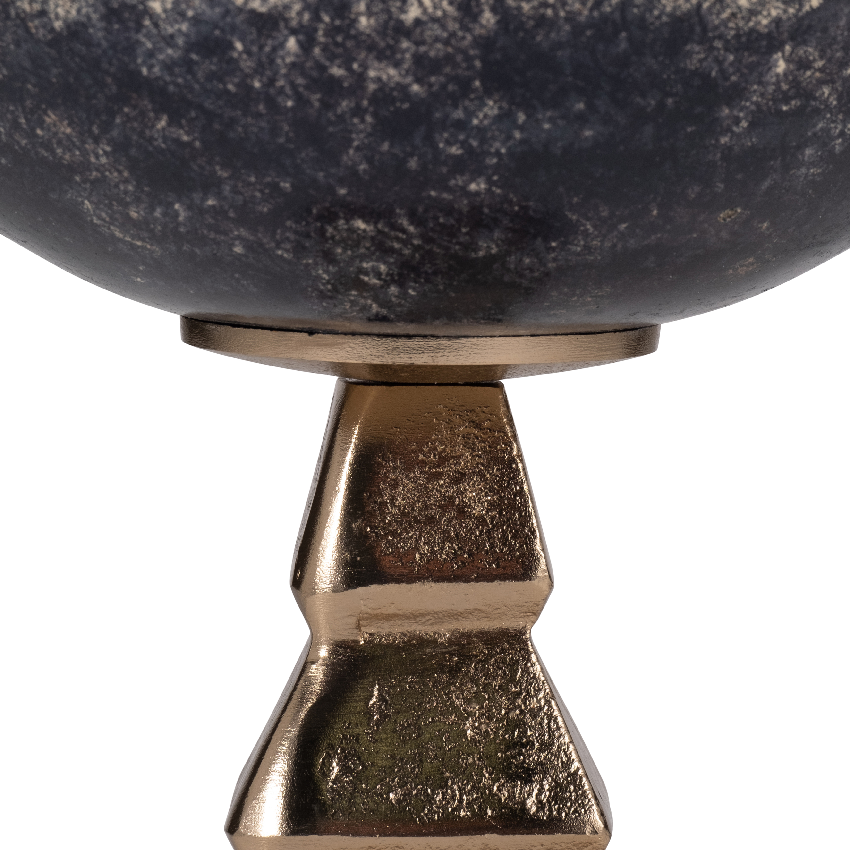 Sagebrook - 11" Glass Bowl with Stand in 2-Tone White