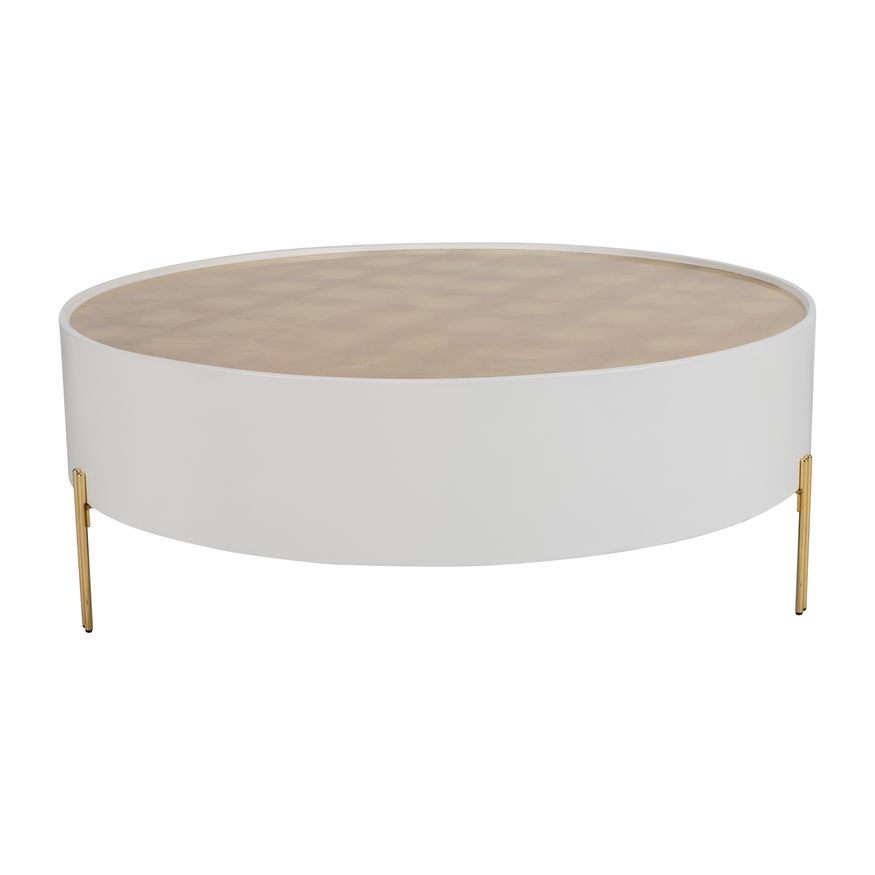 Sagebrook - Wood Gold Leaf Top Side Table