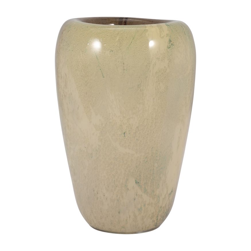 Sagebrook 13" Glass 2-tone Vase - Nude