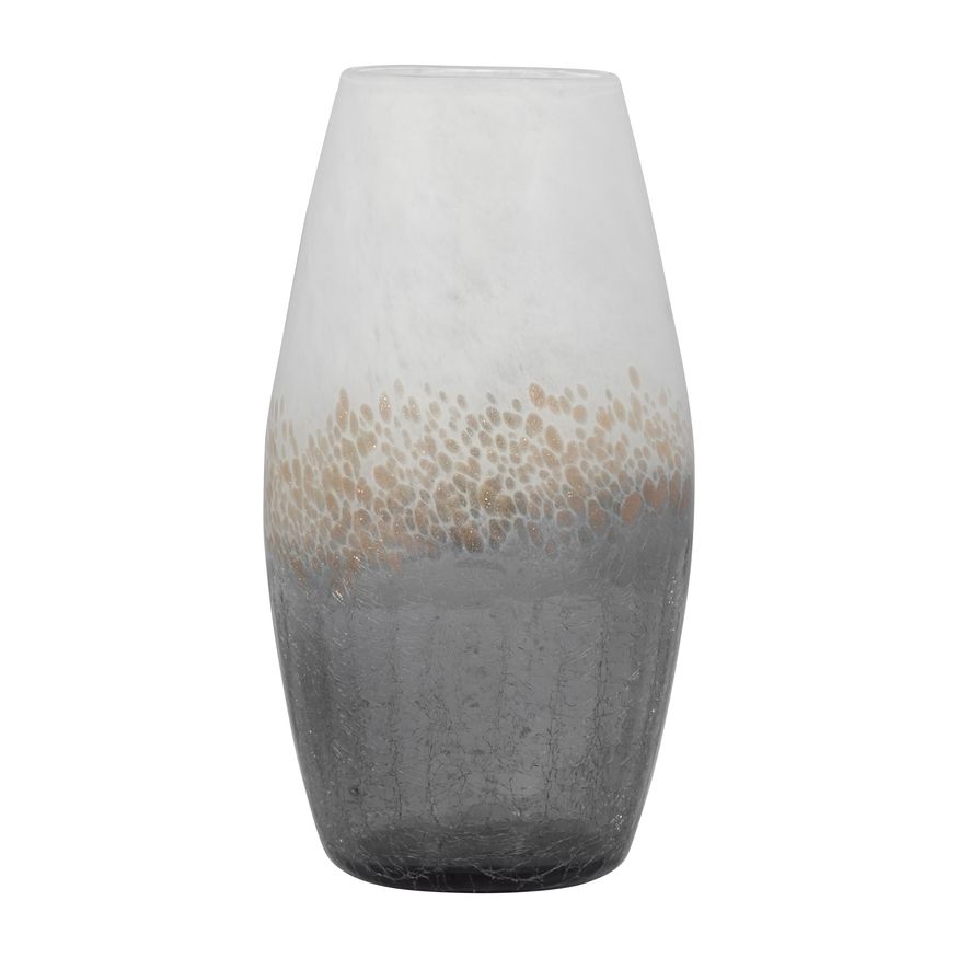 Sagebrook - 8" Glass Crackle Vase