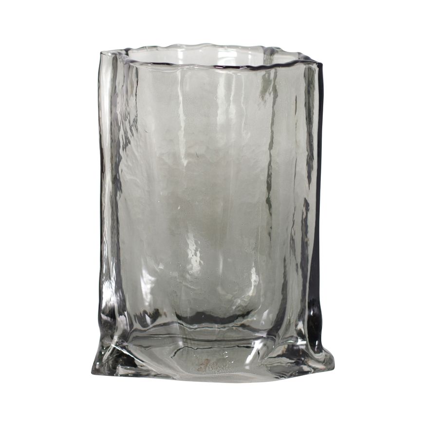Sagebrook - 9" Glass Paper Bag Vase