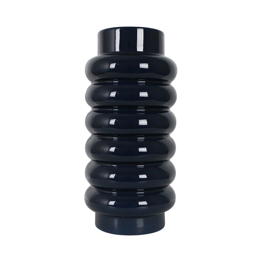 Sagebrook - 12" Ceramic Ribbed Vase