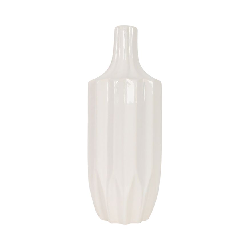 Sagebrook - 13" Ceramic Fluted Vase