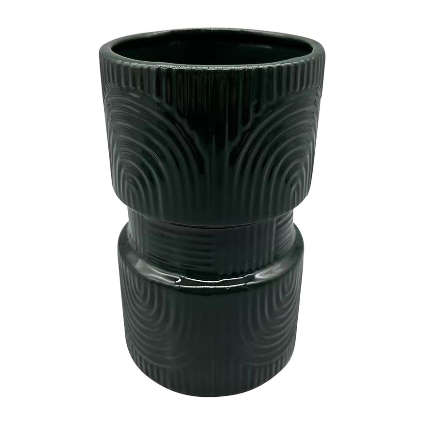 Sagebrook - 7" Ceramic Arches Dumbell Vase