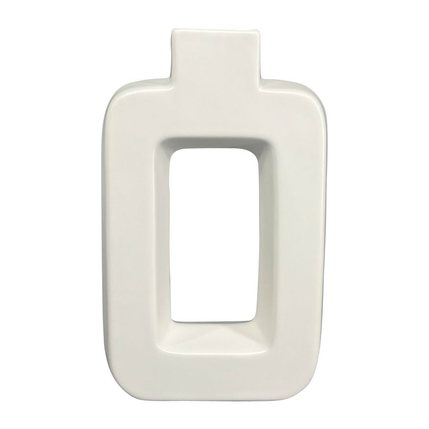 Sagebrook - 8" Ceramic Open Cut-out Vase