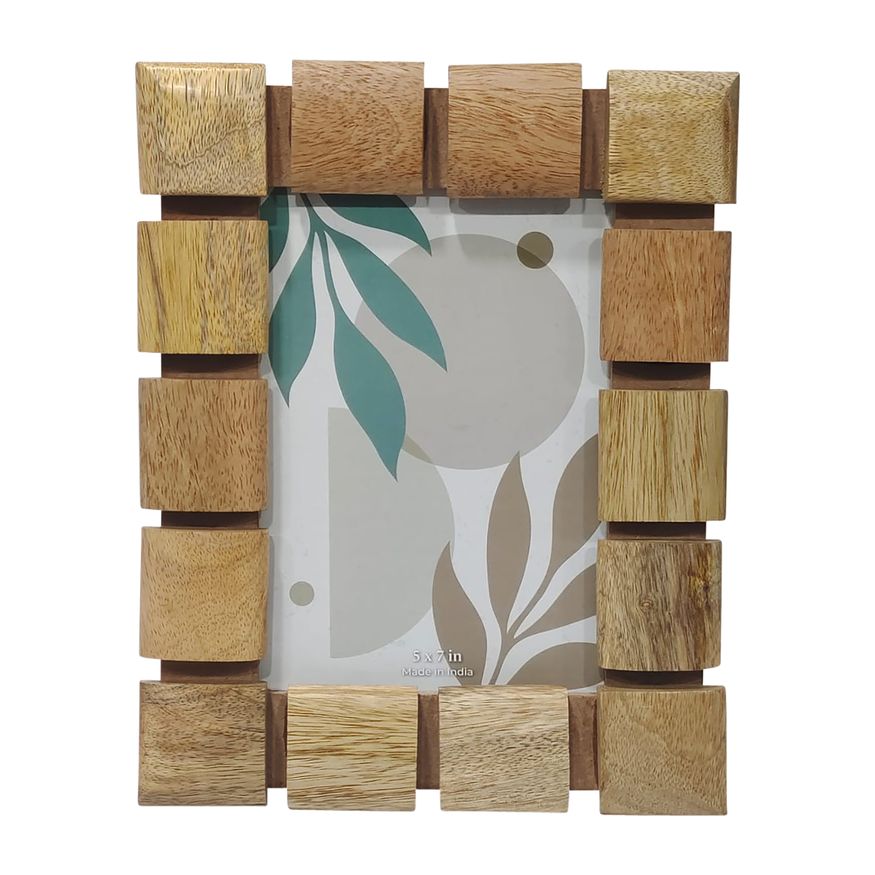 Sagebrook - 4"x6" Wood Blocks Photo Frame