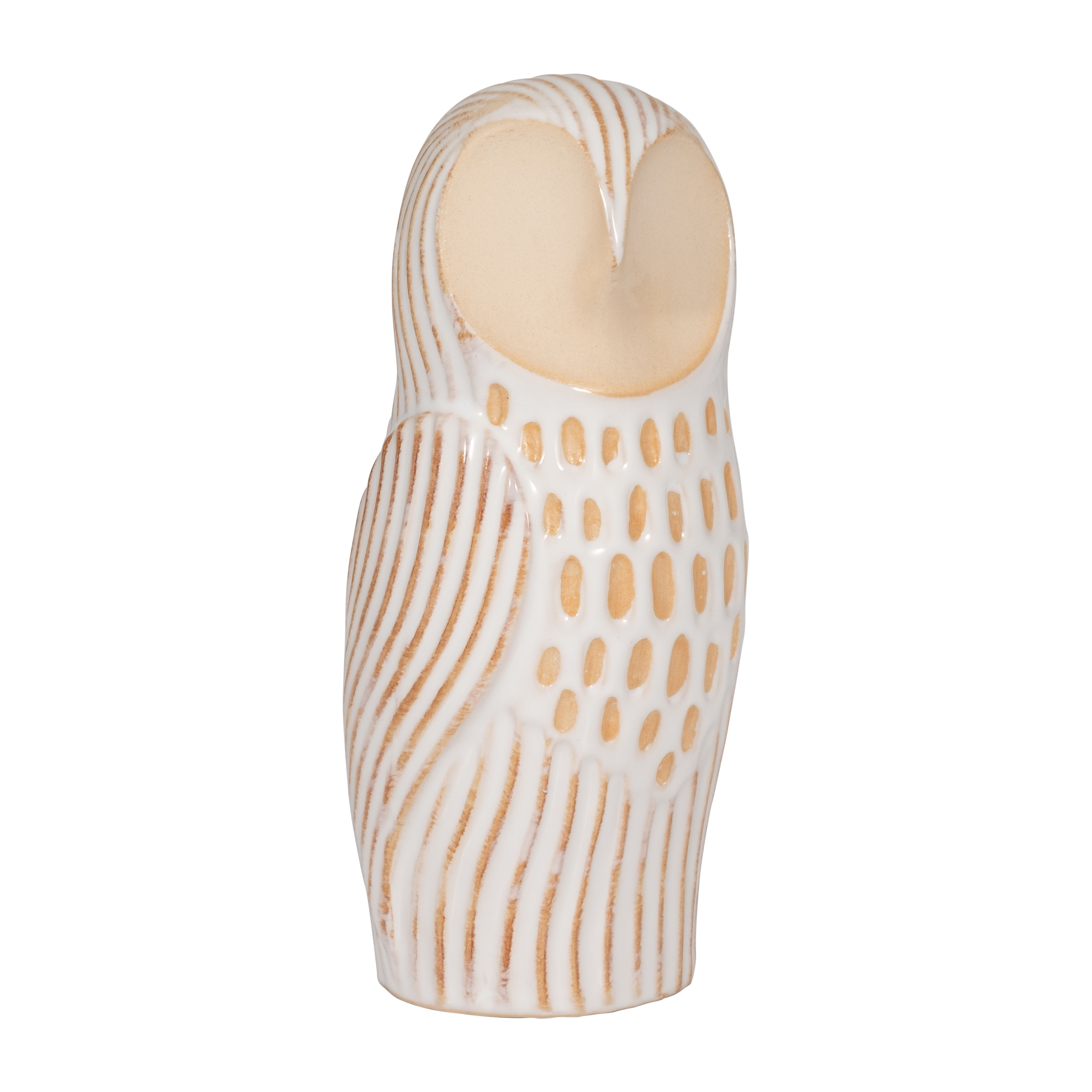 Sagebrook - 8" Ceramic Perched Owl in Ivory