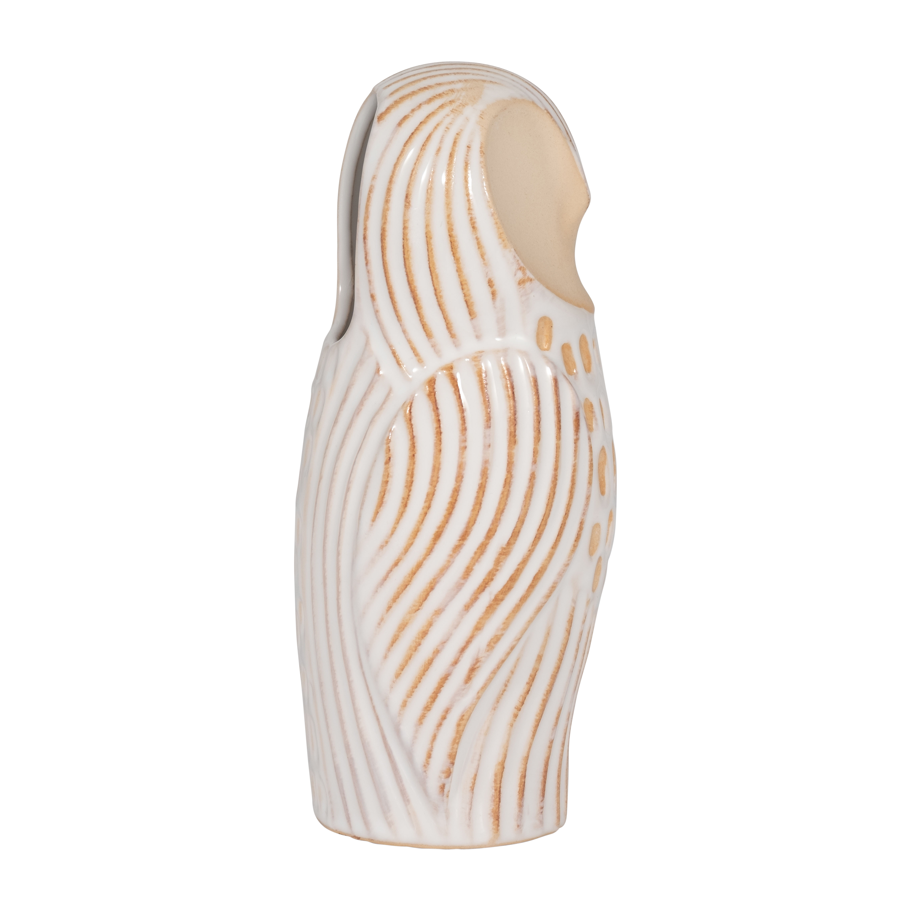Sagebrook - 8" Ceramic Perched Owl in Ivory