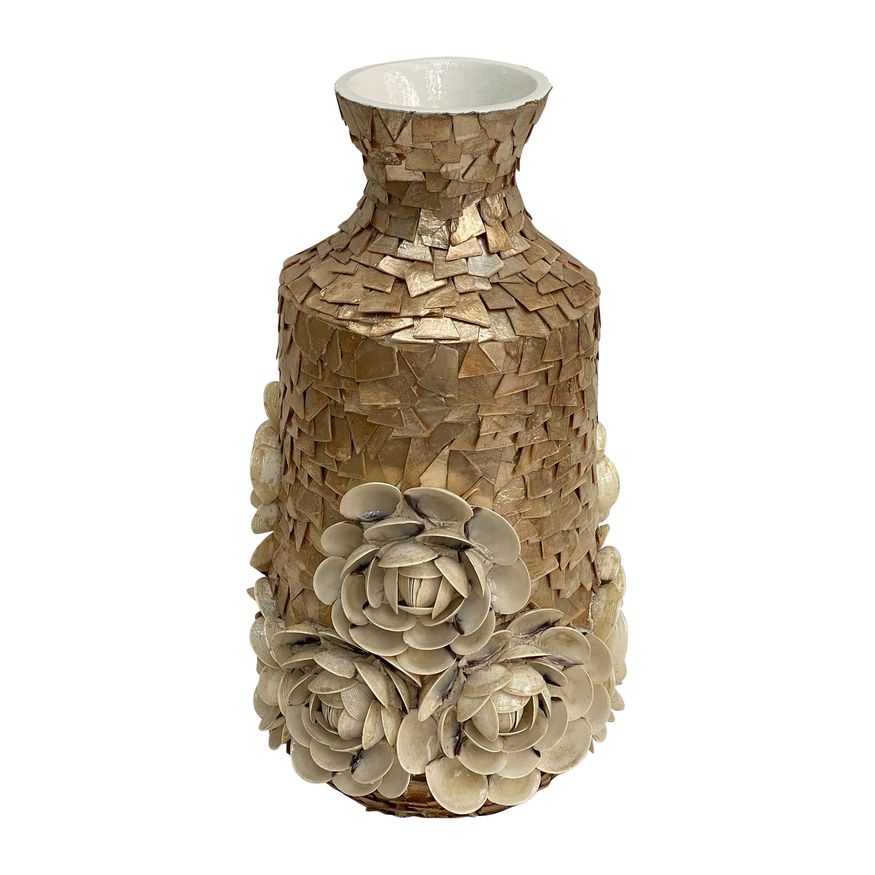 Sagebrook - 21" Shell Decorative Rose Vase