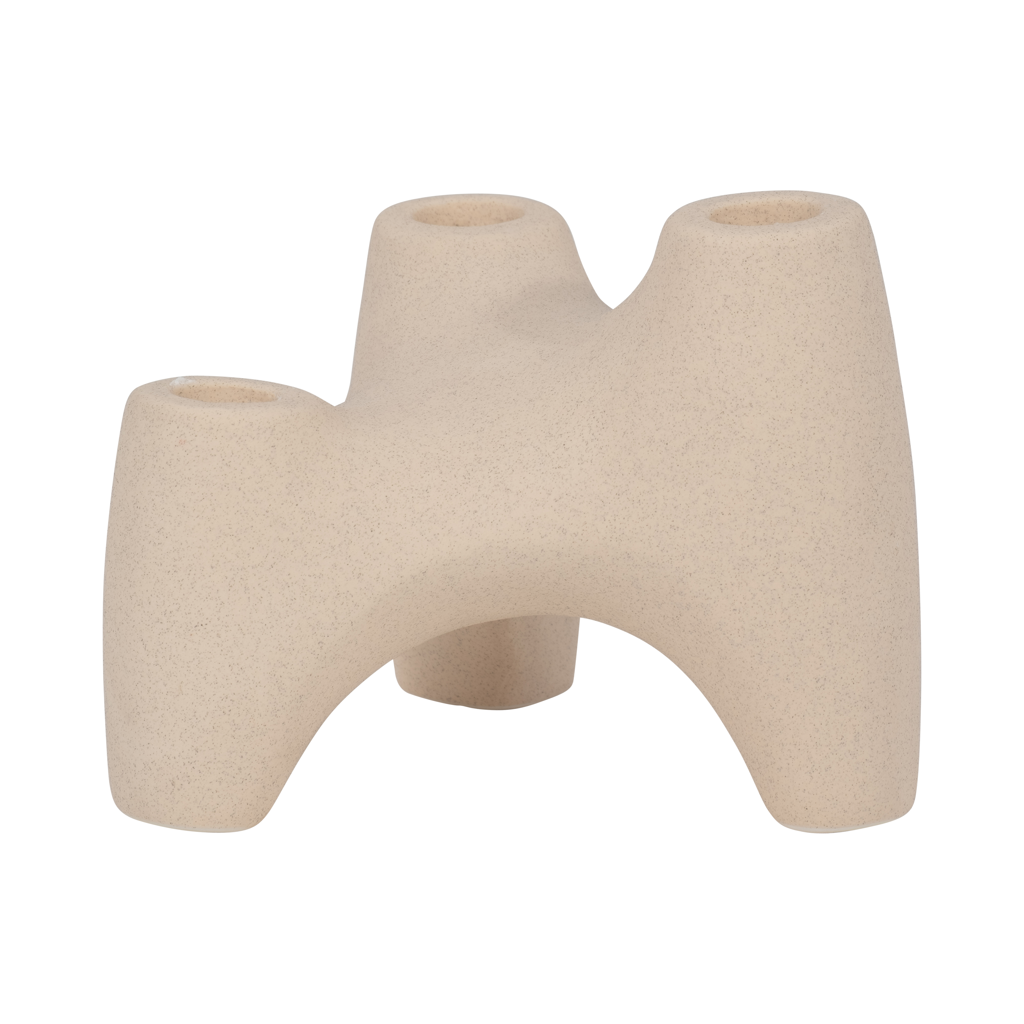 Sagebrook - 9" Stoneware 3-Taper Candle Holder
