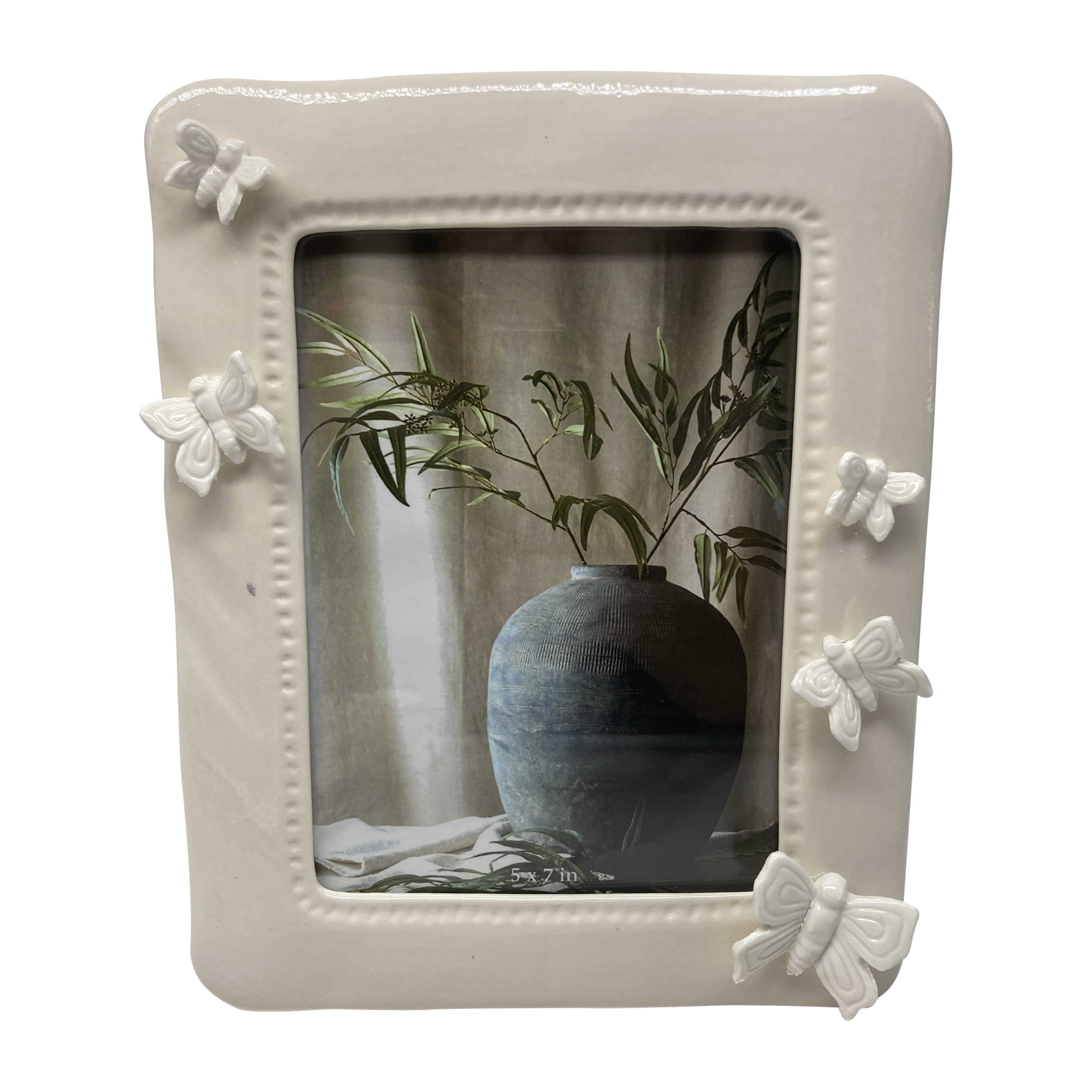 Sagebrook - 4"x6" Butterflies Applique Photo Frame