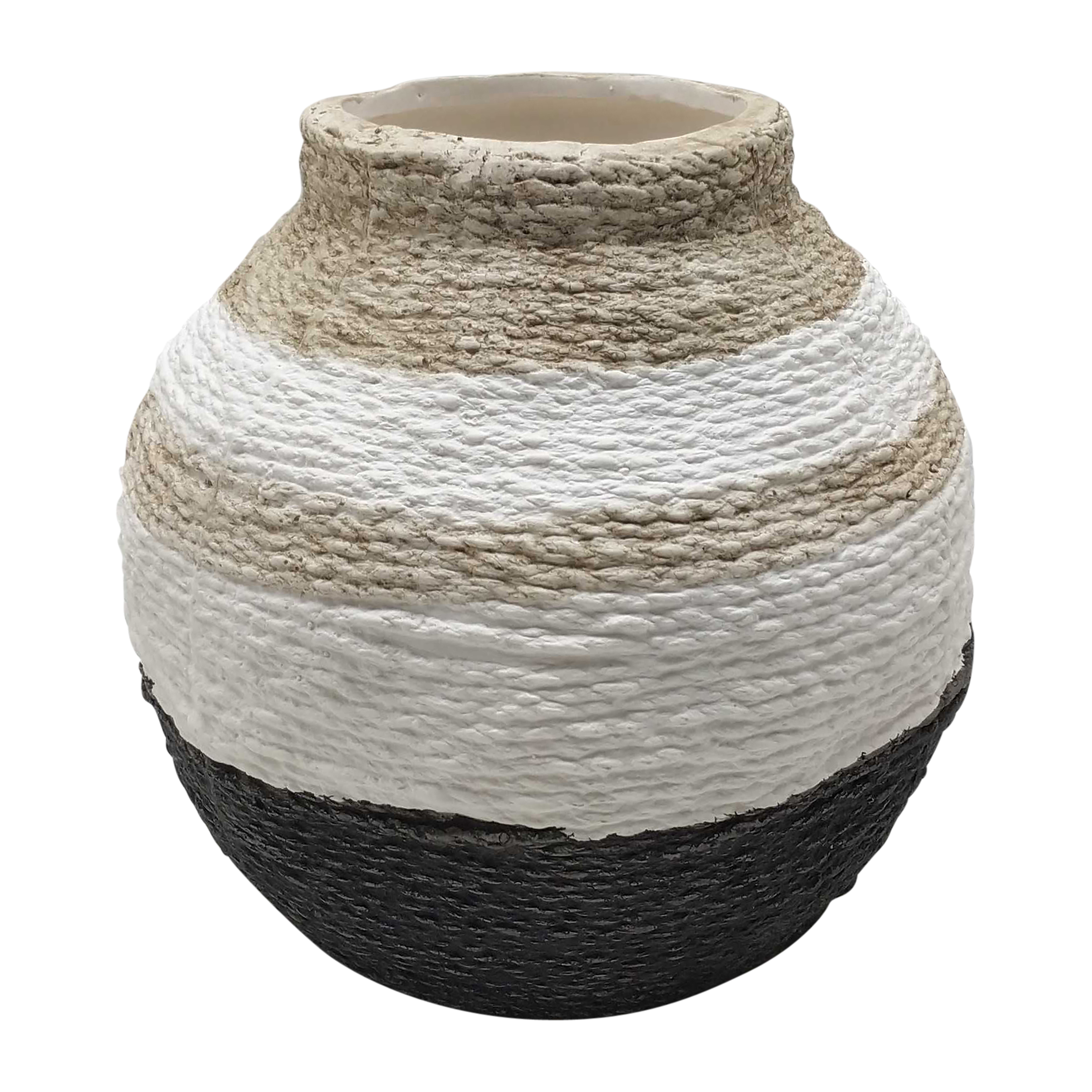 Sagebrook - 12" Striped Woven Textured Vase