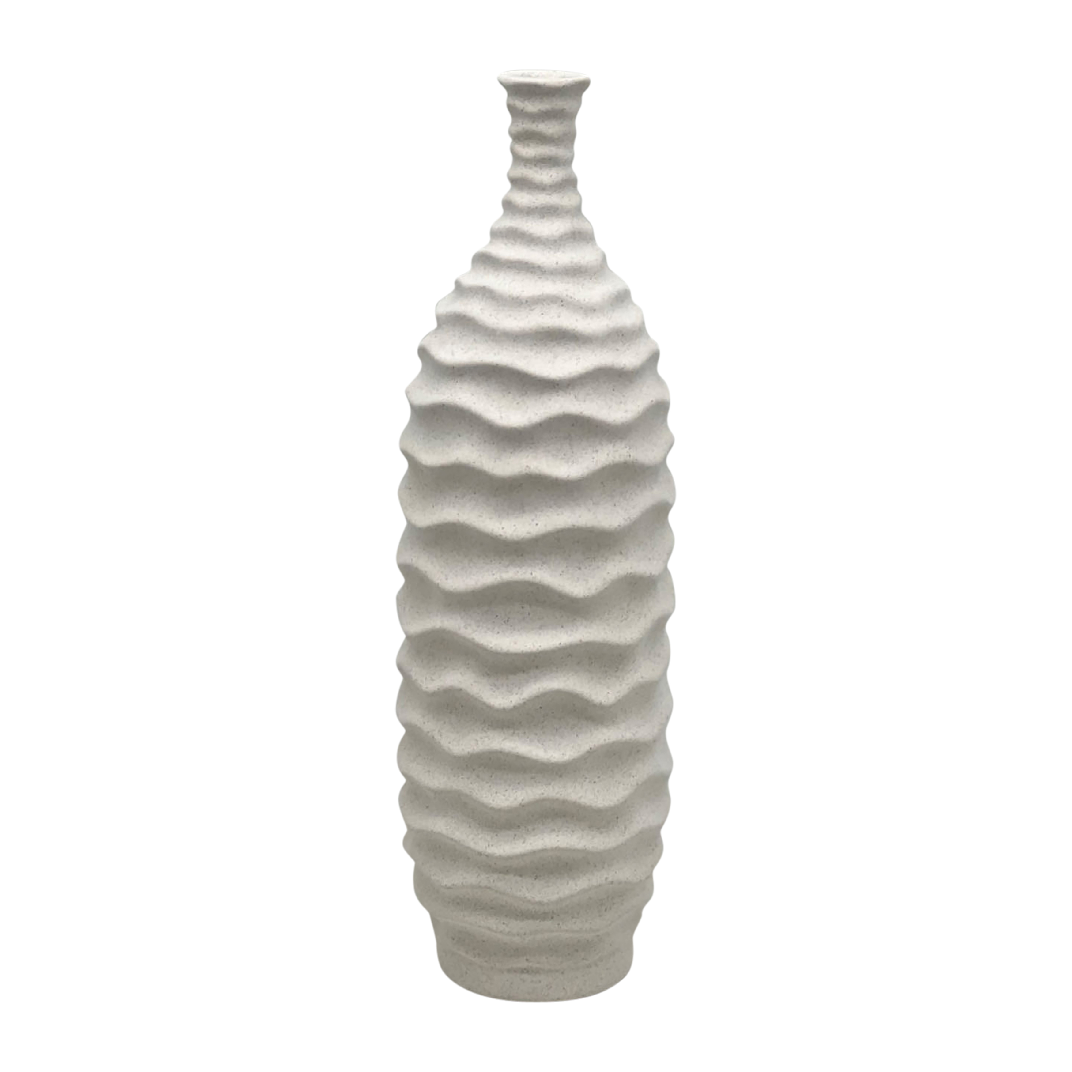 Sagebrook - 9" Fluted Top Vase Reactive Finish