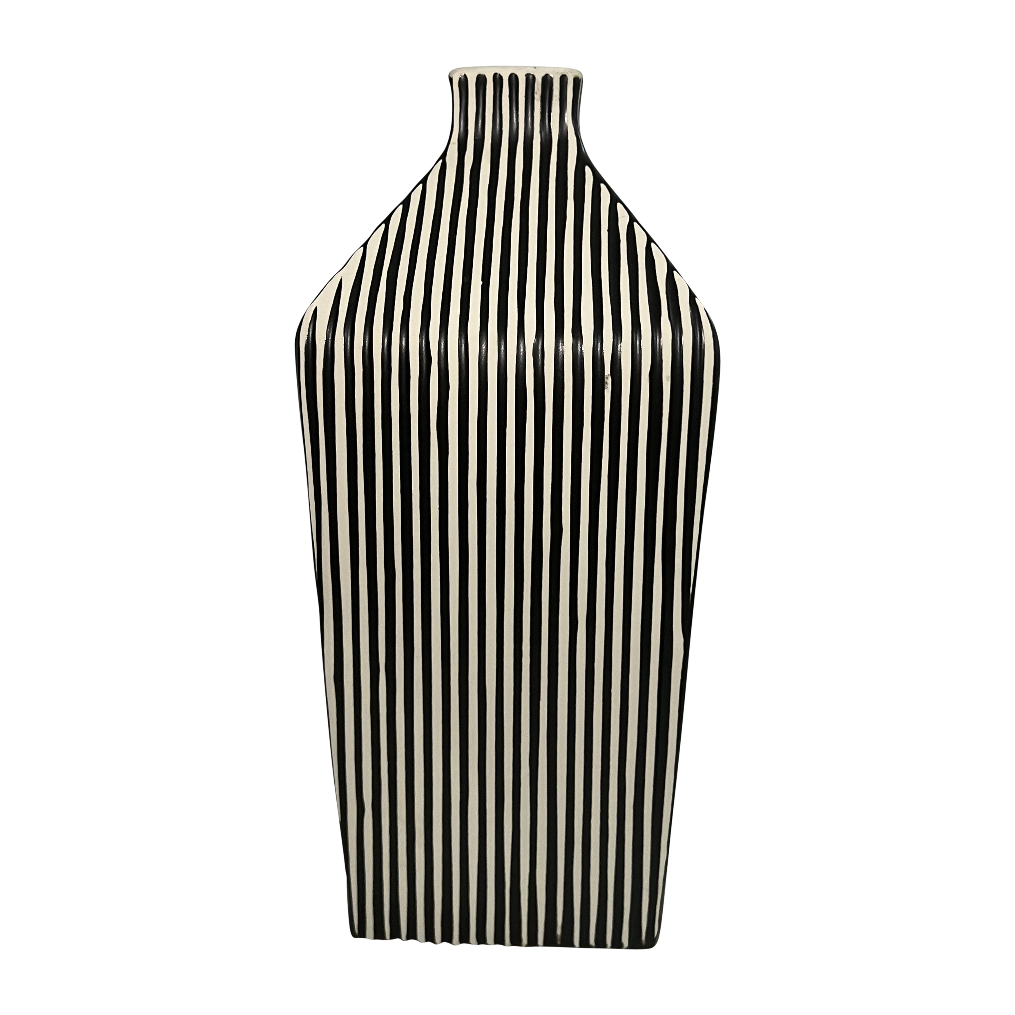 Sagebrook - 8" Lines Square Vase
