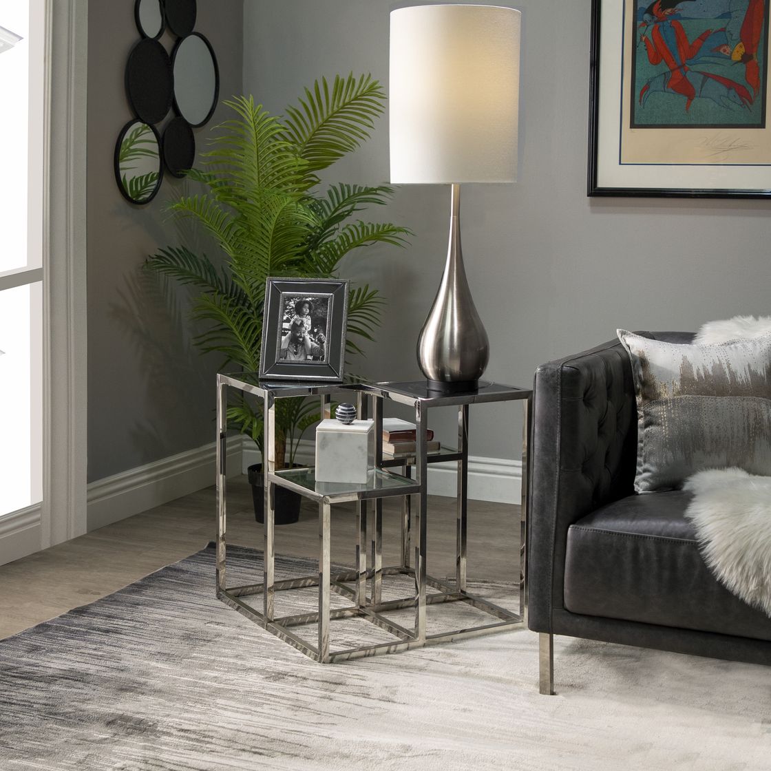 Sagebrook - Metal Teardrop Table Lamp,silver