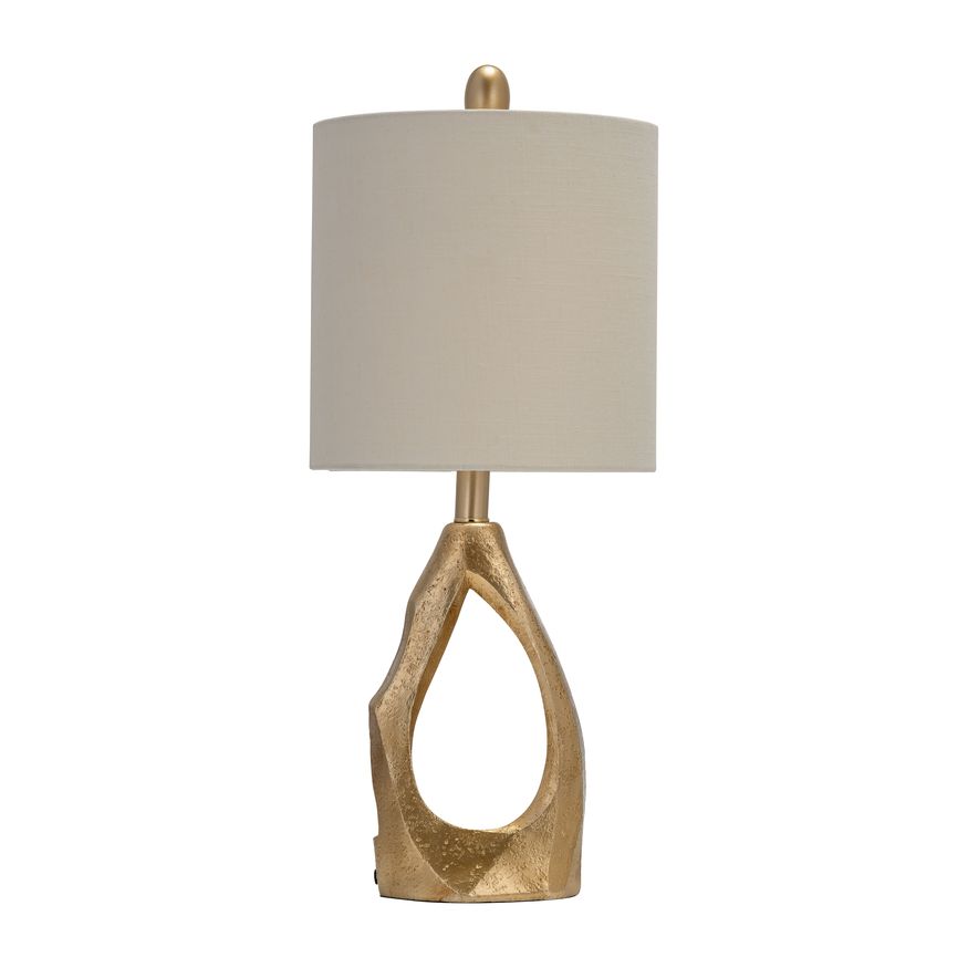 Sagebrook - Resin Organic Table Lamp in Gold