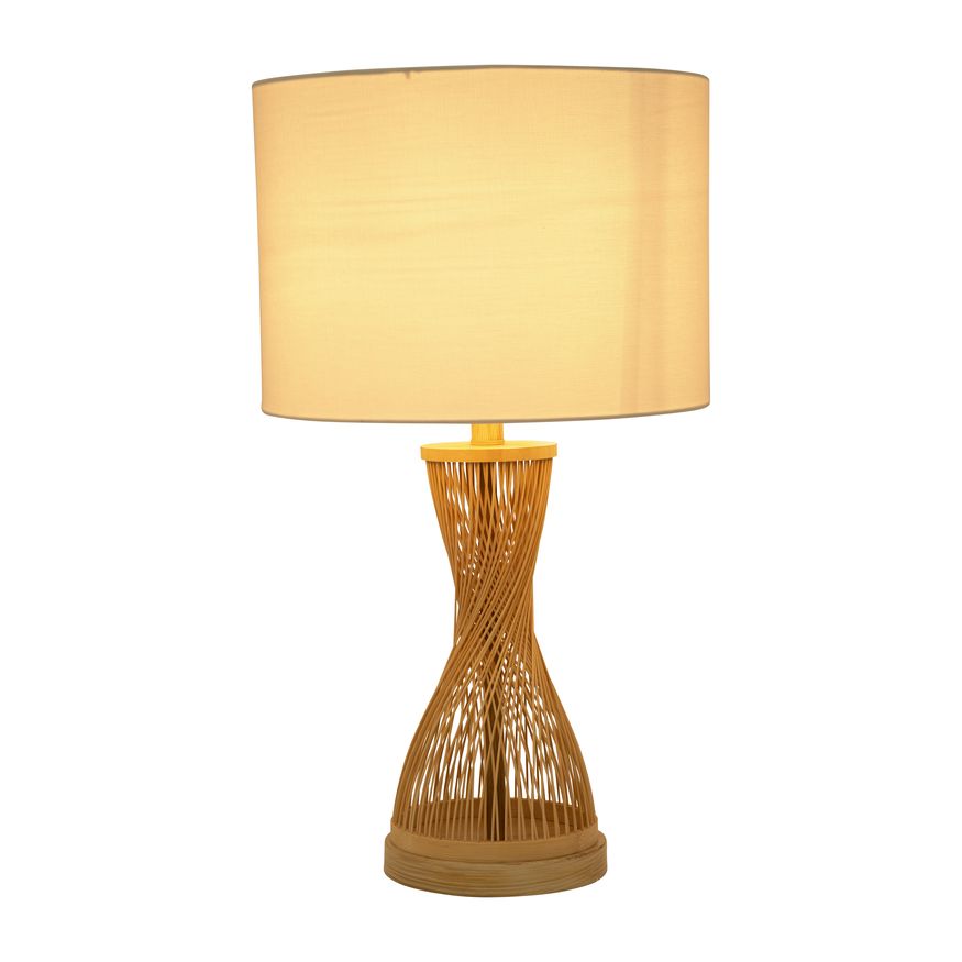 Sagebrook - Rattan Twist Table Lamp in Natural