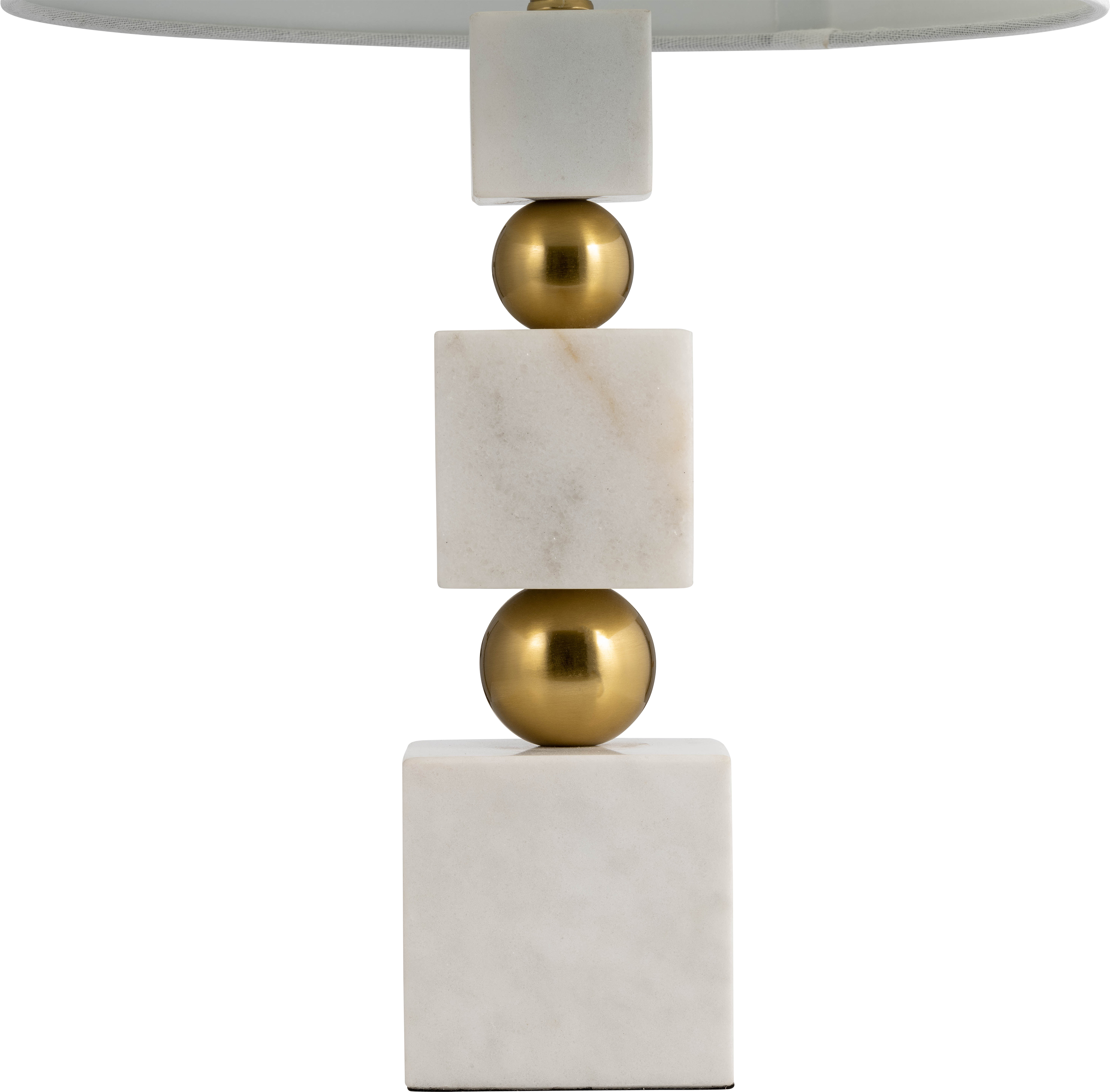 Sagebrook - 24" Marble Cubes & Orbs Table Lamp in White/Gold