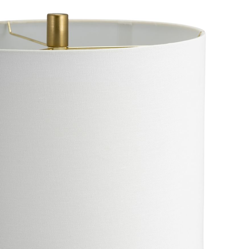 Sagebrook - Glass Cylinder Table Lamp in Black/White