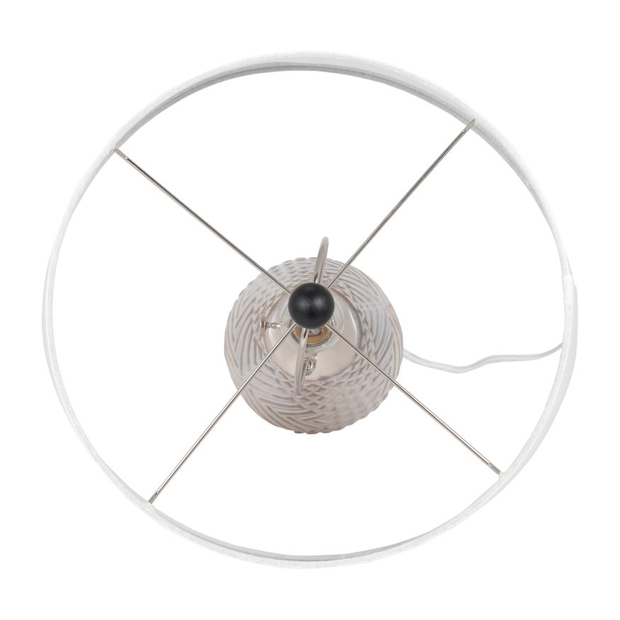 Sagebrook - Ceramic Textured Table Lamp in Ivory