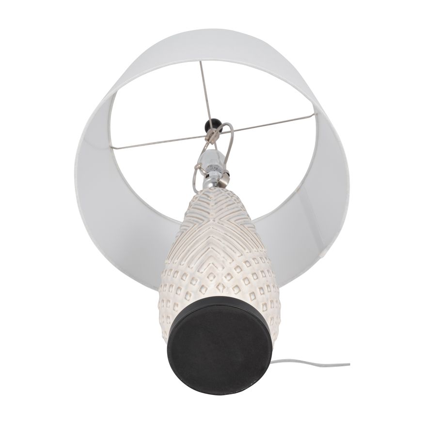 Sagebrook - Ceramic Textured Table Lamp in Ivory