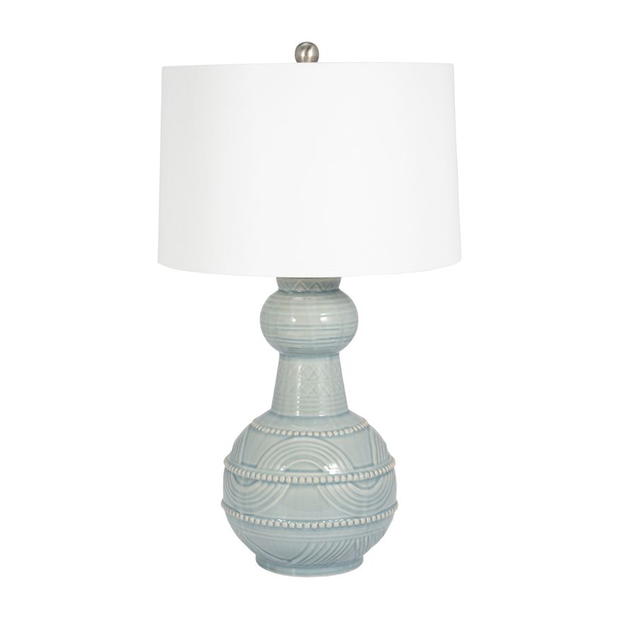 Sagebrook Ceramic Bottle Table Lamp - Blue