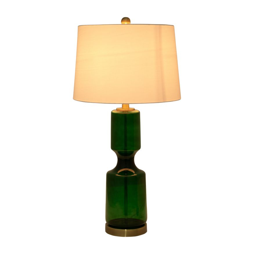 Sagebrook - Glass Table Lamp in Green