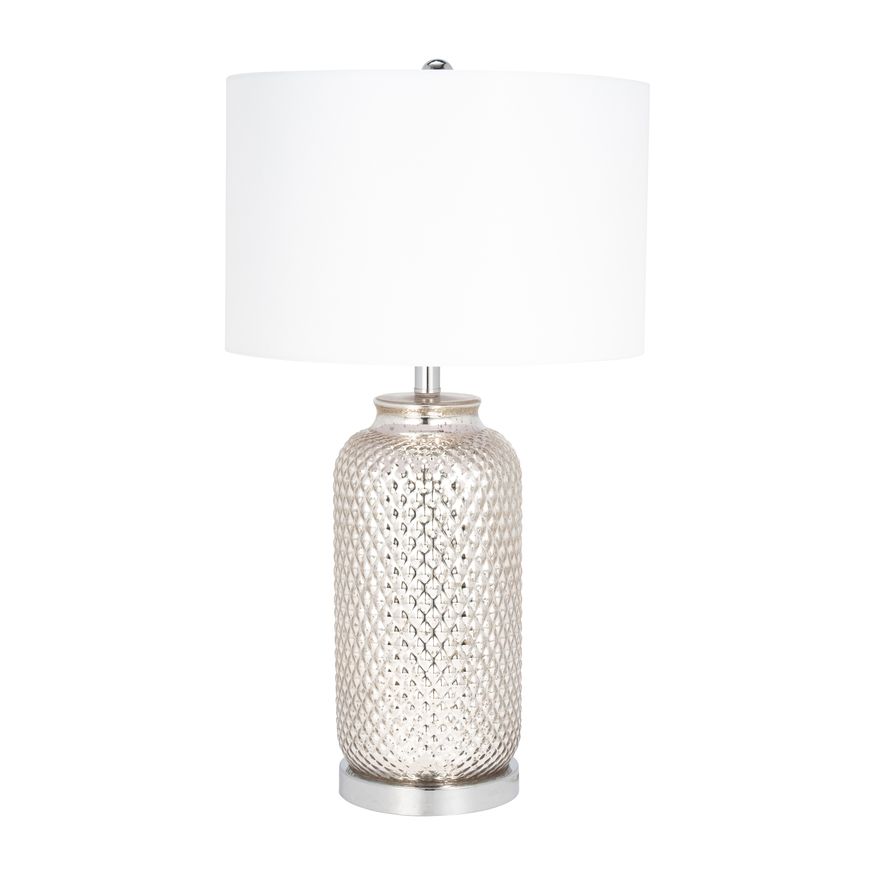Sagebrook - Glass Metallic Table Lamp in Silver
