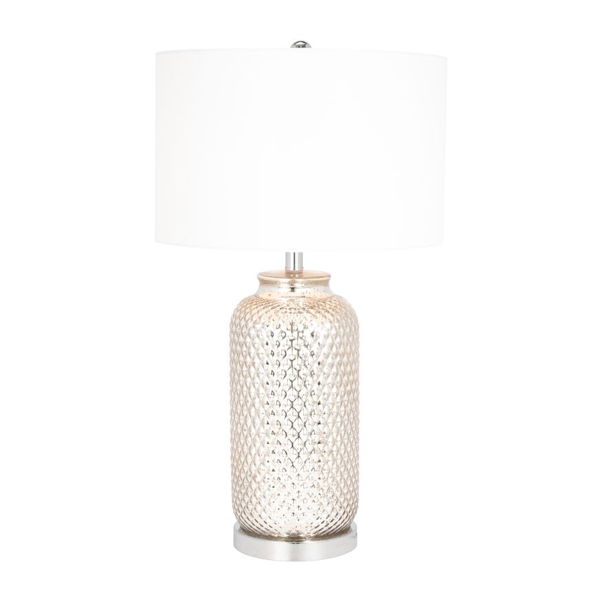 Sagebrook - Glass Metallic Table Lamp in Silver