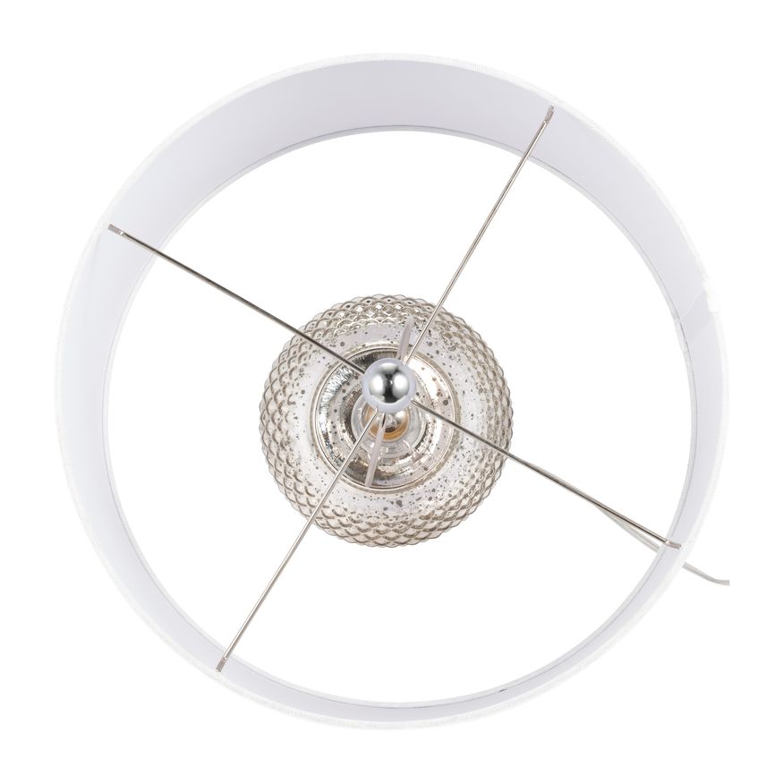 Sagebrook - Glass Metallic Table Lamp in Silver