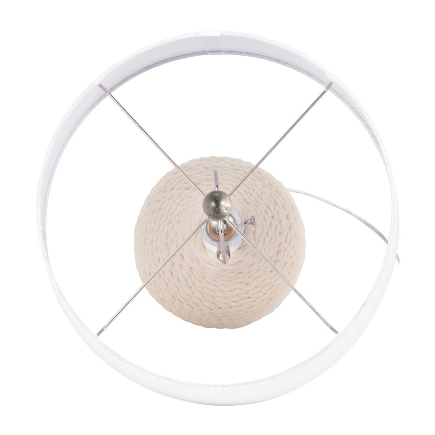 Sagebrook - Rattan Table Lamp in White