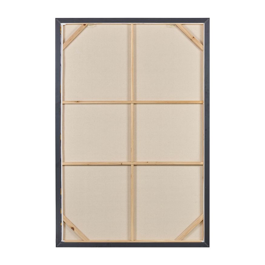 Sagebrook - Sky Hand Painted Canvas in Gray/Gold