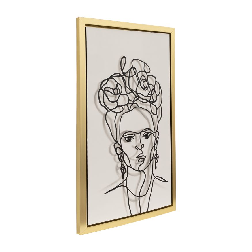 Sagebrook - Gold Frame Hand Painted Face Illusion