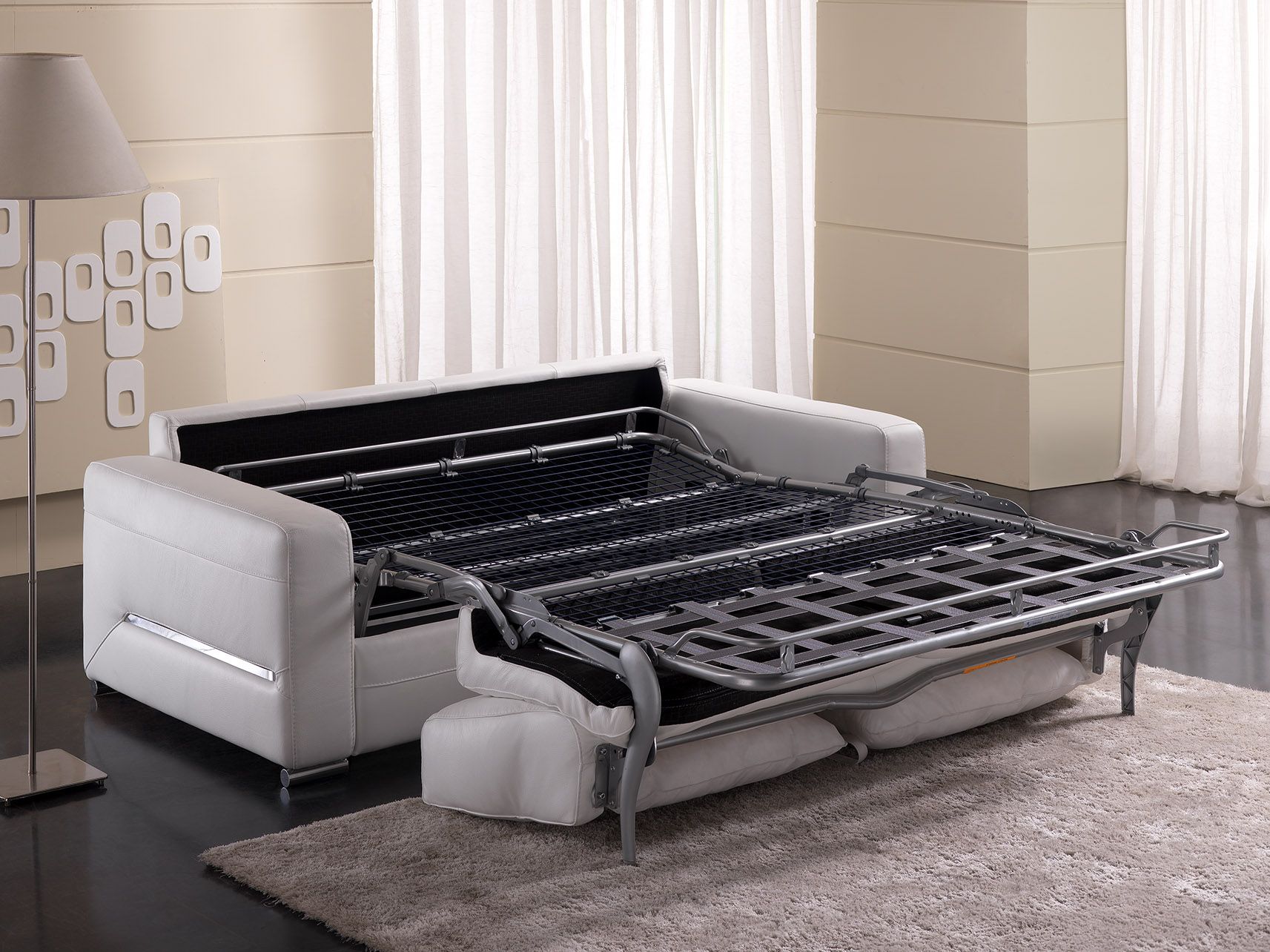 Satis Clio Sofa Bed Mattress 160, Cat. B Leather