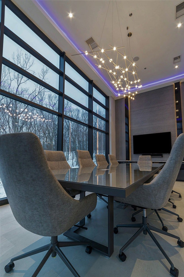 Sonneman Constellation Ursa Chandelier - Satin Nickel, Major, Clear Faceted Acrylic Lens, 3000K