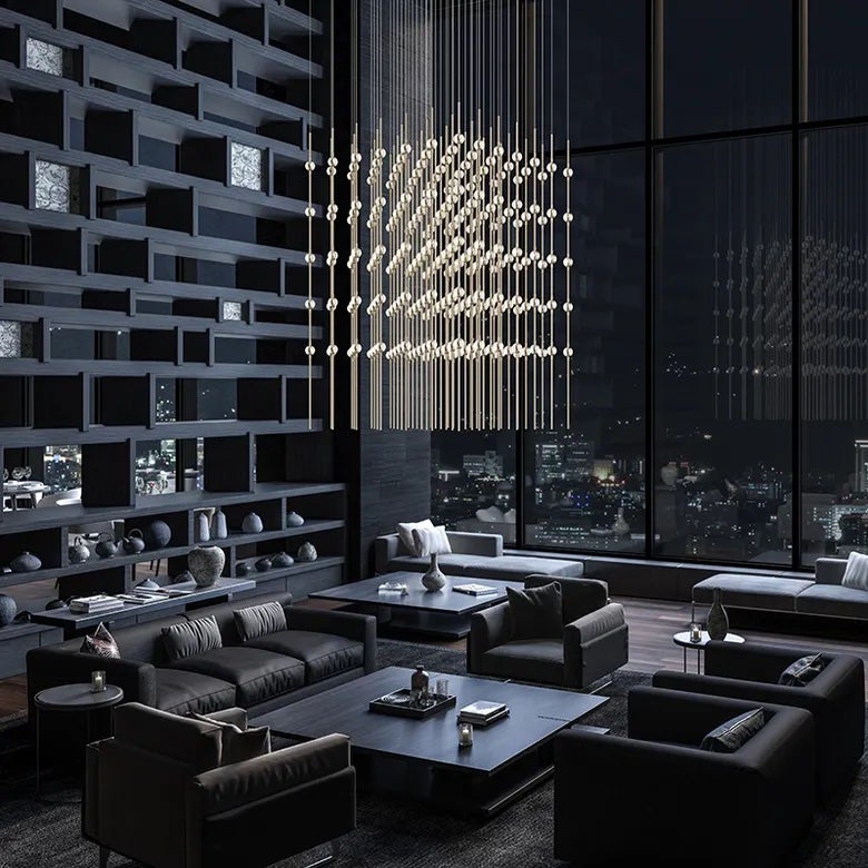 Sonneman - Constellation Cosmic Cube Chandelier 3000K
