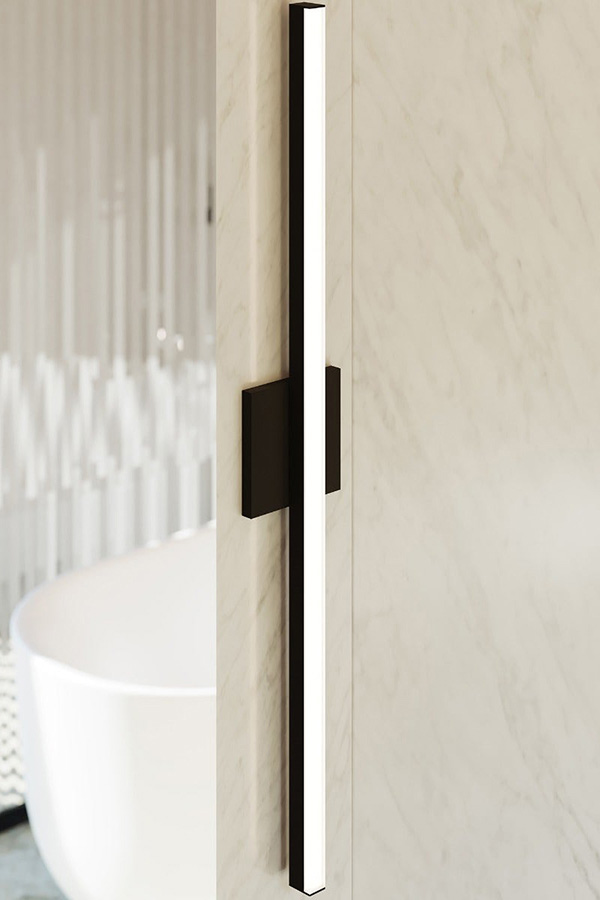 Sonneman Stiletto Dimmable LED Sconce/Bath Bar - Satin Black, 32"