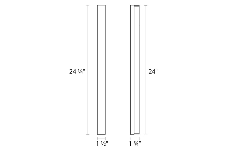 Sonneman Vanity LED Bath Bar - Polished Chrome, Slim 24"