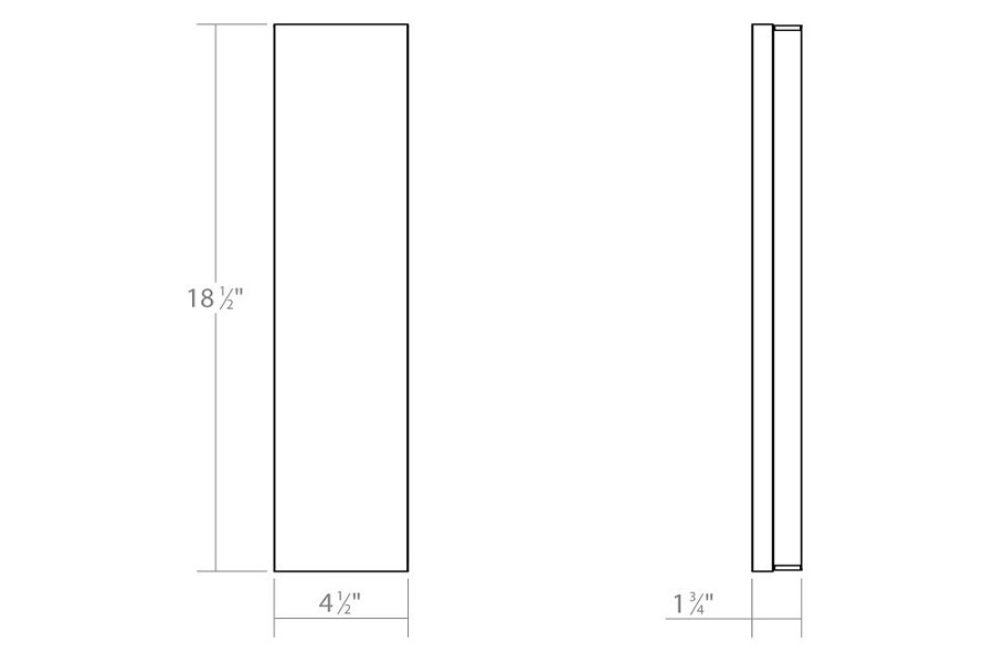 Sonneman Vanity LED Bath Bar - Polished Chrome, Extra Wide 18"