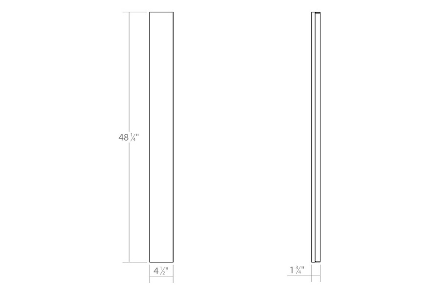 Sonneman Vanity LED Bath Bar - Polished Chrome, Extra Wide 48"