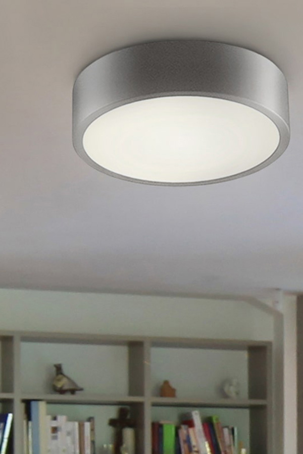 Sonneman Pi LED Surface Mount - Bright Satin Aluminum, 8", 3000K
