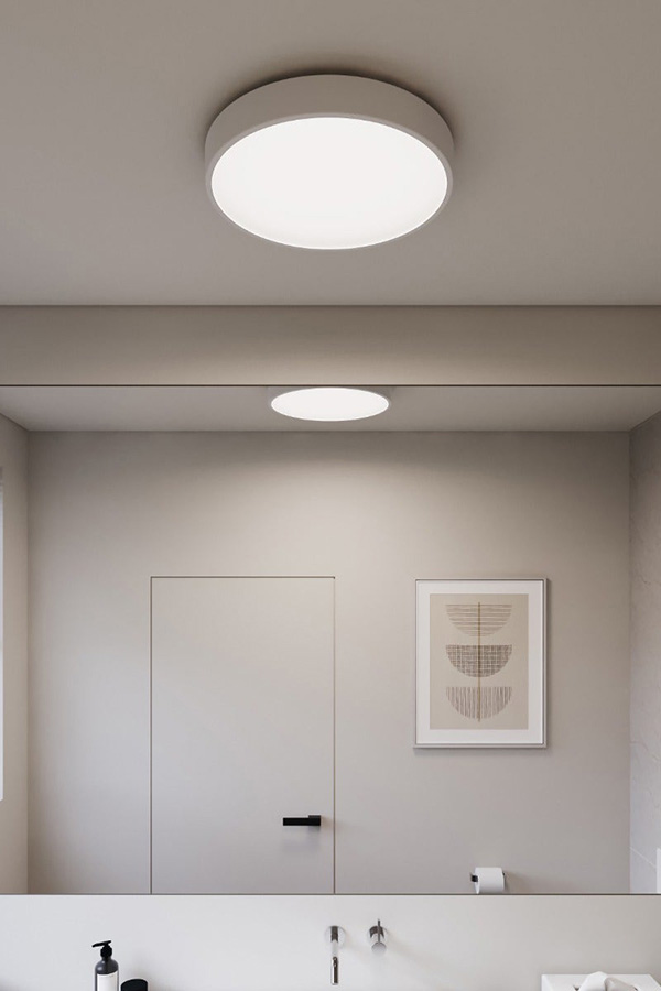 Sonneman Pi LED Surface Mount - Textured White, 16", 3000K
