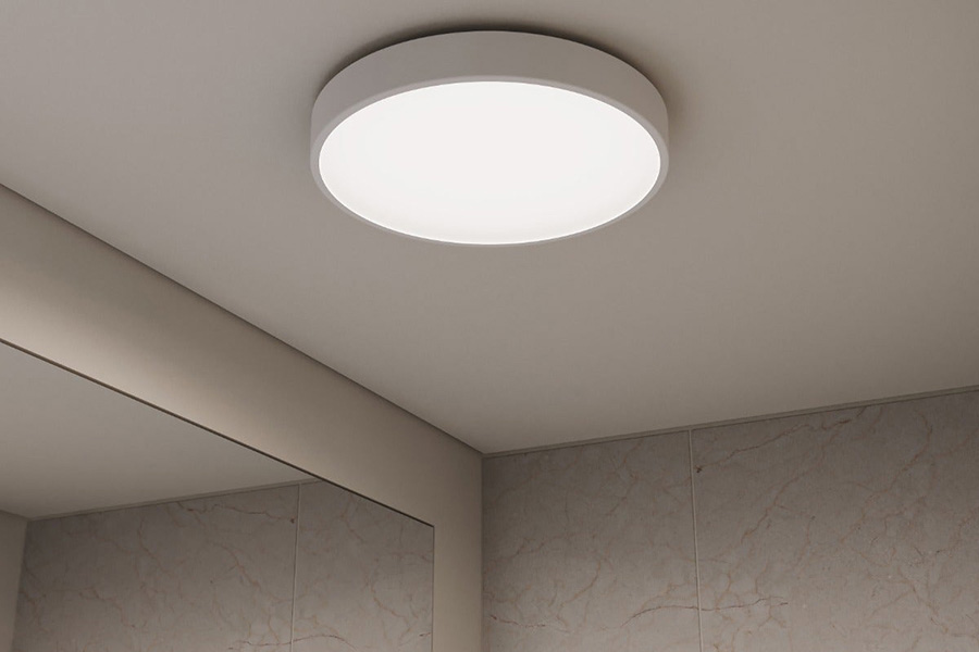 Sonneman Pi LED Surface Mount - Textured White, 16", 3000K