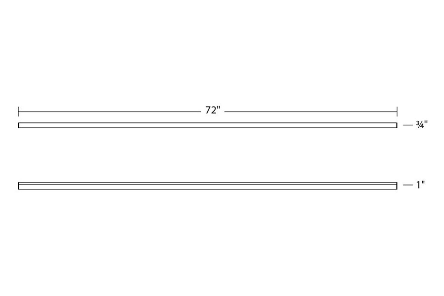 Sonneman Stix Plus LED Wall Bar - Bright Satin Aluminum, 72"