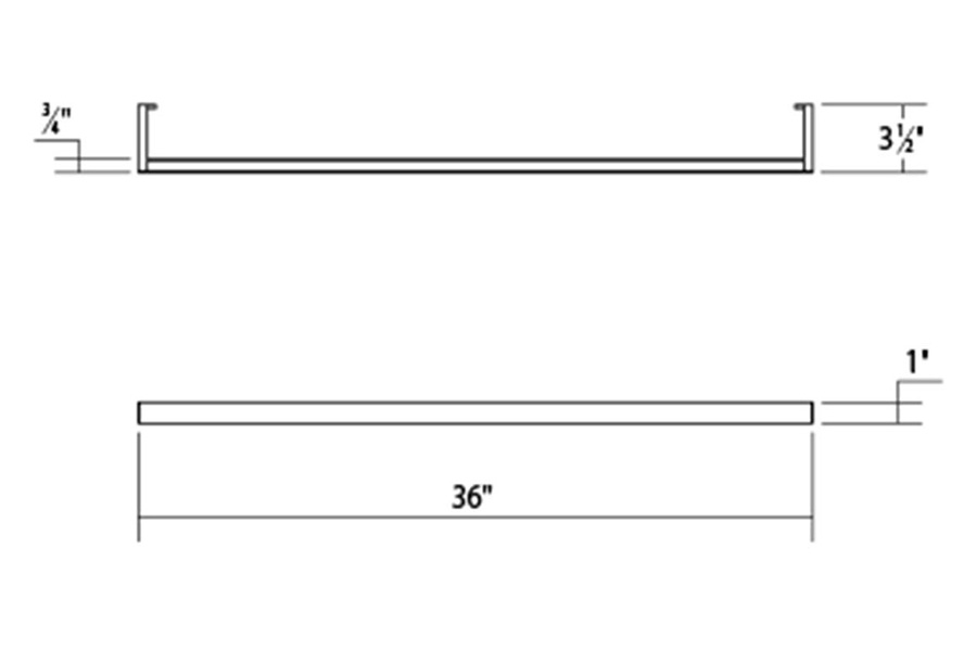 Sonneman Thin-Line LED Wall Bar - Satin White, 3" One-Sided, 3000K