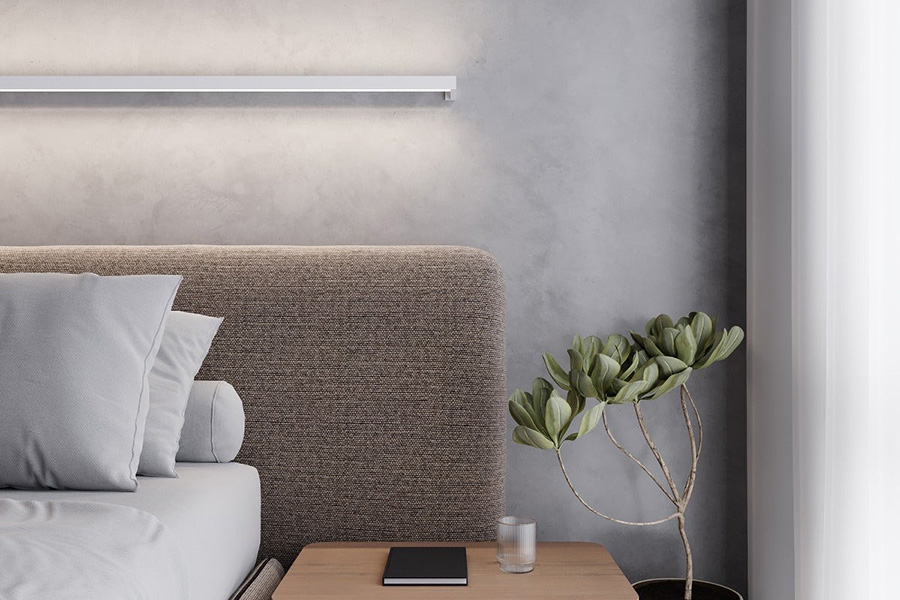 Sonneman Thin-Line LED Wall Bar - Satin White, 8" Two-Sided, 3000K