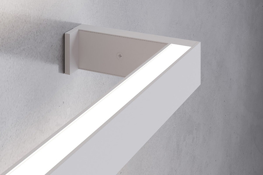 Sonneman Thin-Line LED Wall Bar - Satin White, 8" Two-Sided, 3000K