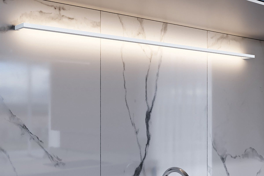 Sonneman Thin-Line Indirect LED Wall Bar - Satin White, 6", 3000K